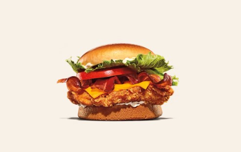 Crispy Chicken Sandwich with Bacon & Cheese