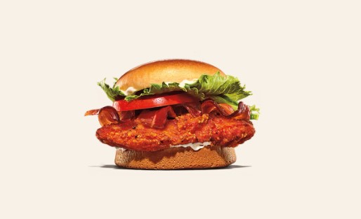 Spicy Crispy Chicken Sandwich with Bacon