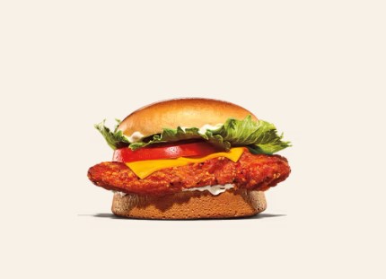 Spicy Crispy Chicken Sandwich with Cheese